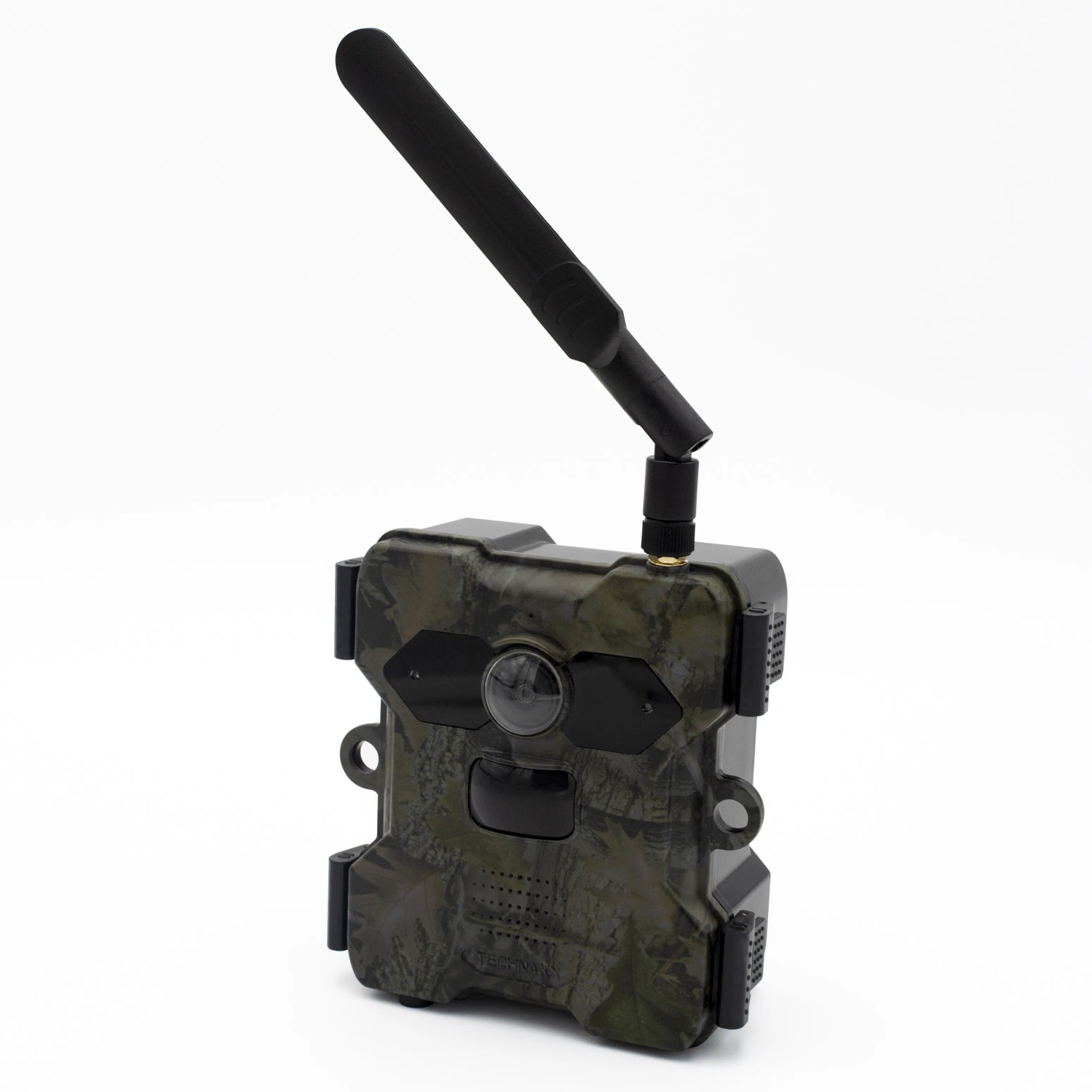 Technaxx Wildtierkamera TX-189 4G mit Solarpanel im Camouflage-Design.