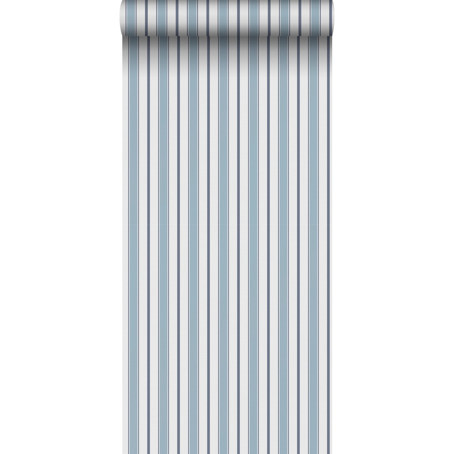 Sanders & Sanders Tapete Streifen Blau und Grau 53 cm x 10.05 m günstig online kaufen