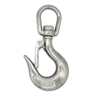AMANKA XL Hängesessel Drehwirbel, 5x115mm, bis 150kg, silberner Edelstahl-Karabiner.
