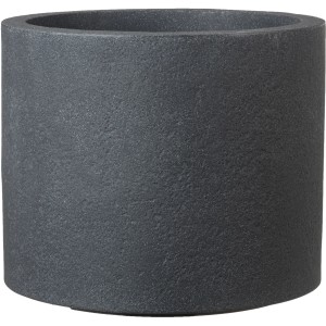 Scheurich Pflanzgefäß Riva, Ø 40cm, Schwarz Granit, runder Blumentopf für Innen- und Außenbereich.