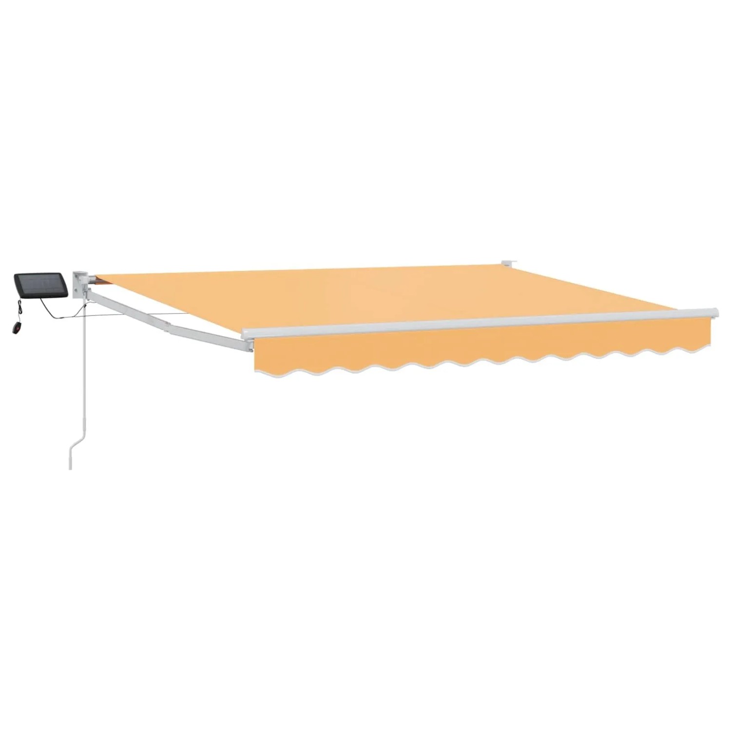 vidaXL Manuelle Gelenkarmmarkise mit LEDs Sand 3426061