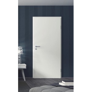 GetaDoor Zimmertür CPL Arctic Weiß, 61x198,5 cm, Anschlag rechts. Schlichte, weiße Innentür.