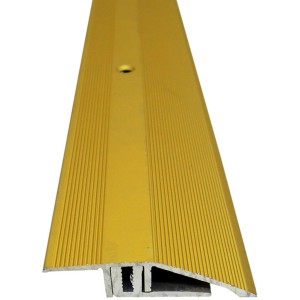 Messingfarbenes Ausgleichsprofil, 900 mm lang, für Laminat & Parkett, inkl. Schrauben und Dübel.