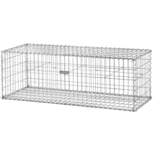 Bellissa Spiralgabione Quader, 100x50x50 cm, Drahtkorb für Einfassungen und Mauersysteme.