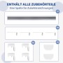 Zubehör für Sekey Wabenplissee, verdunkelnd, dunkelgrau, zur Montage von Fenstervorhängen.