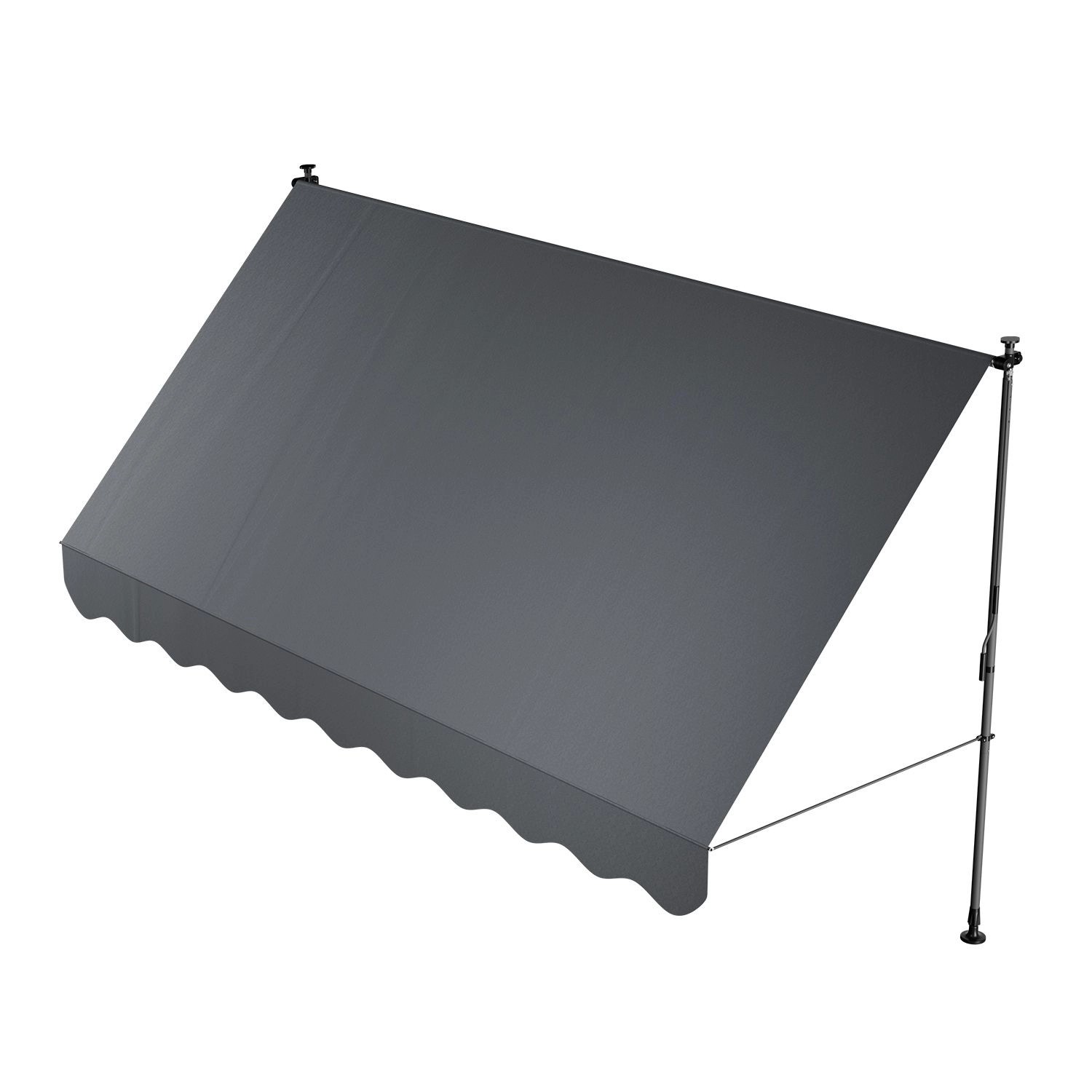Juskys Klemmmarkise Kapstadt 350 x 120 cm Grau günstig online kaufen