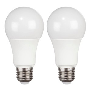 Zwei Hama LED-Glühlampen E27, 1521 lm, warmweiß, als 100W Ersatz.