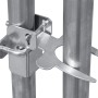Detailaufnahme: Metallverbinder für Zipper Heimtiergehege, zur sicheren Verbindung der Rohre.