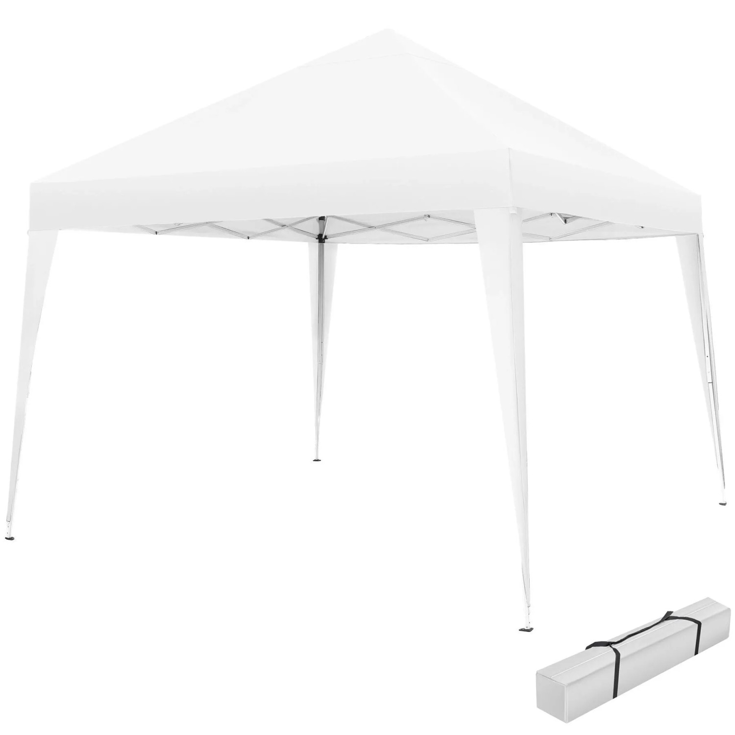 Tectake Pavillon Linosa 3 x 3 M Faltbar und Wasserabweisend  300 x 300 x 255 cm Weiß