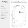 Tectake 4Er Set Rosenbogen Aus Stahl Wetterfest 140 x 40 x 240 cm Grün_6