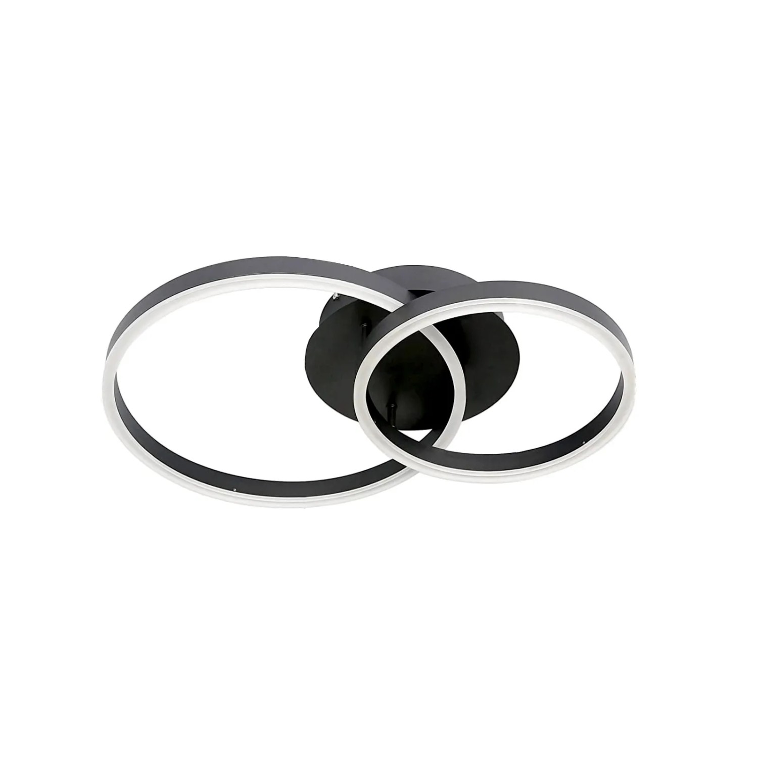 NETTLIFE LED Deckenleuchte aus Metall L59cmSchwarz
