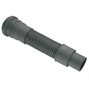 Flexibler, grauer HT-Anschluss 50 mm x 1000 mm für Spülen-Siphon mit 40/50 mm Anschluss.