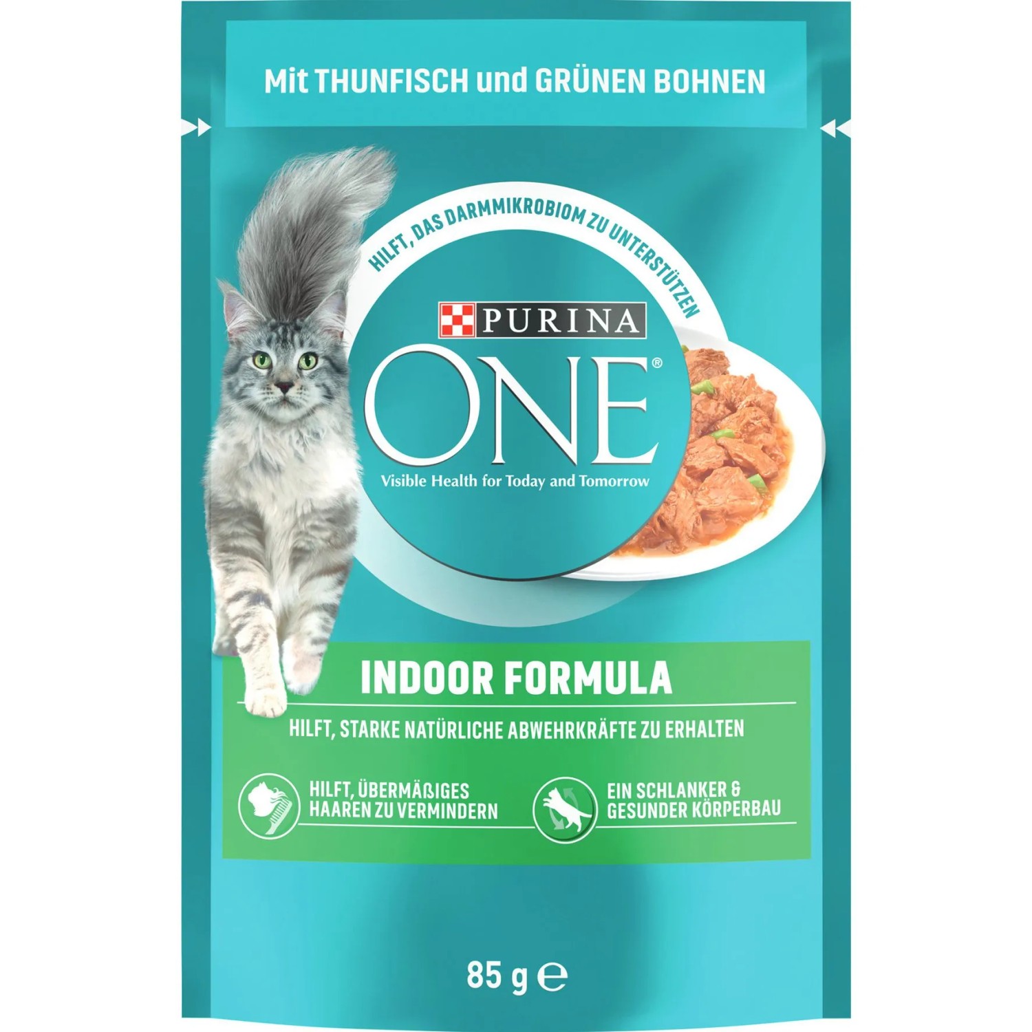 Purina One Katzenfutter Indoor Formula mit Thunfisch & grünen Bohnen