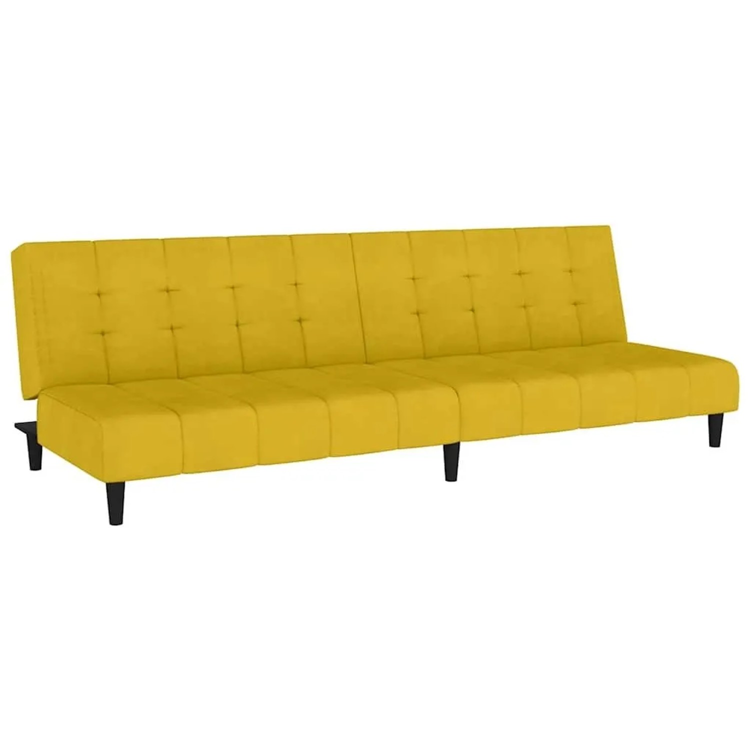 vidaXL Schlafsofa 2-Sitzer Gelb Samt 375770 günstig online kaufen