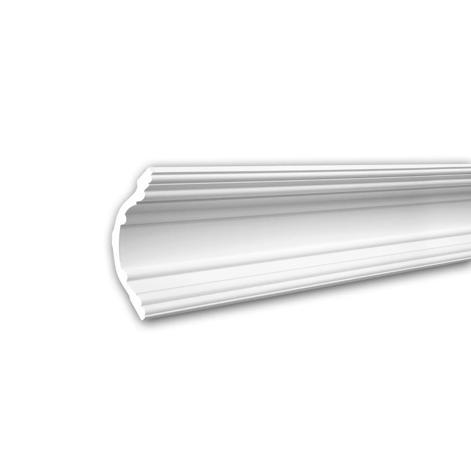 PROFHOME 150168F Flexible Eckleiste Stuckleiste aus Flexiblem Polyurethan 2 m 200 cm x 12 cm x 11,9 cm Weiß