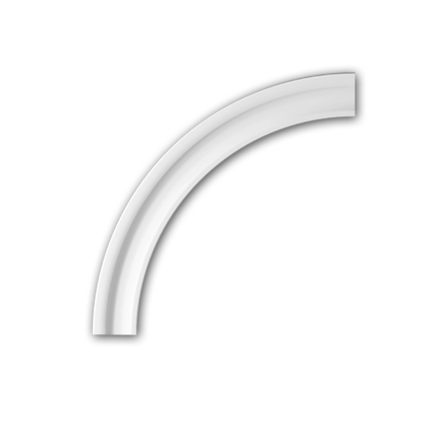 PROFHOME 487031 Bogenrahmen Fassaden Element Fensterumrandung Zierelement 115 cm x 5 cm x 115 cm Weiß