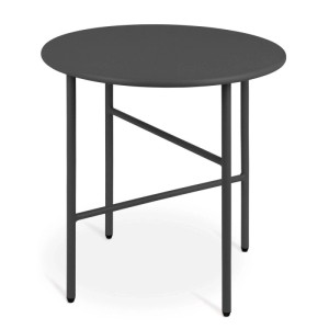 Bomoe Finn Beistelltisch ø 44x46cm Schwarz Metall
