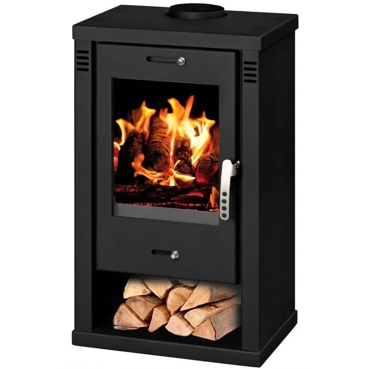 Victoria Kaminofen Verona Schwarz mit 7,52 kW