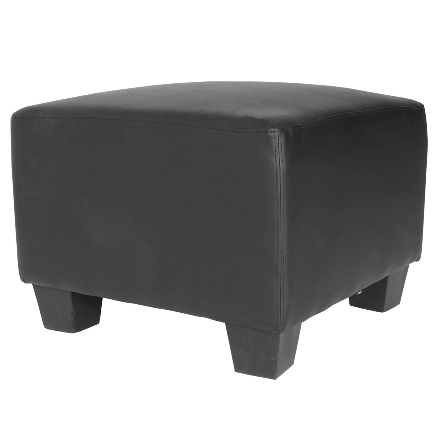 MCW Modular Ottomane Moncalieri Kunstleder Schwarz