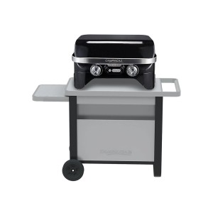 Campingaz Grillwagen Deluxe mit Rädern und Seitentisch für Gasgrills bis 11 kg.