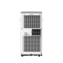 Rückansicht der mobilen Comfee Klimaanlage MPPHA-07CRN7-L in Weiß.
