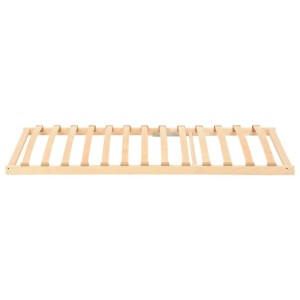 Brauner vidaXL Bett-Lattenrost (120x190 cm) aus Massivholz Buche für Betten.
