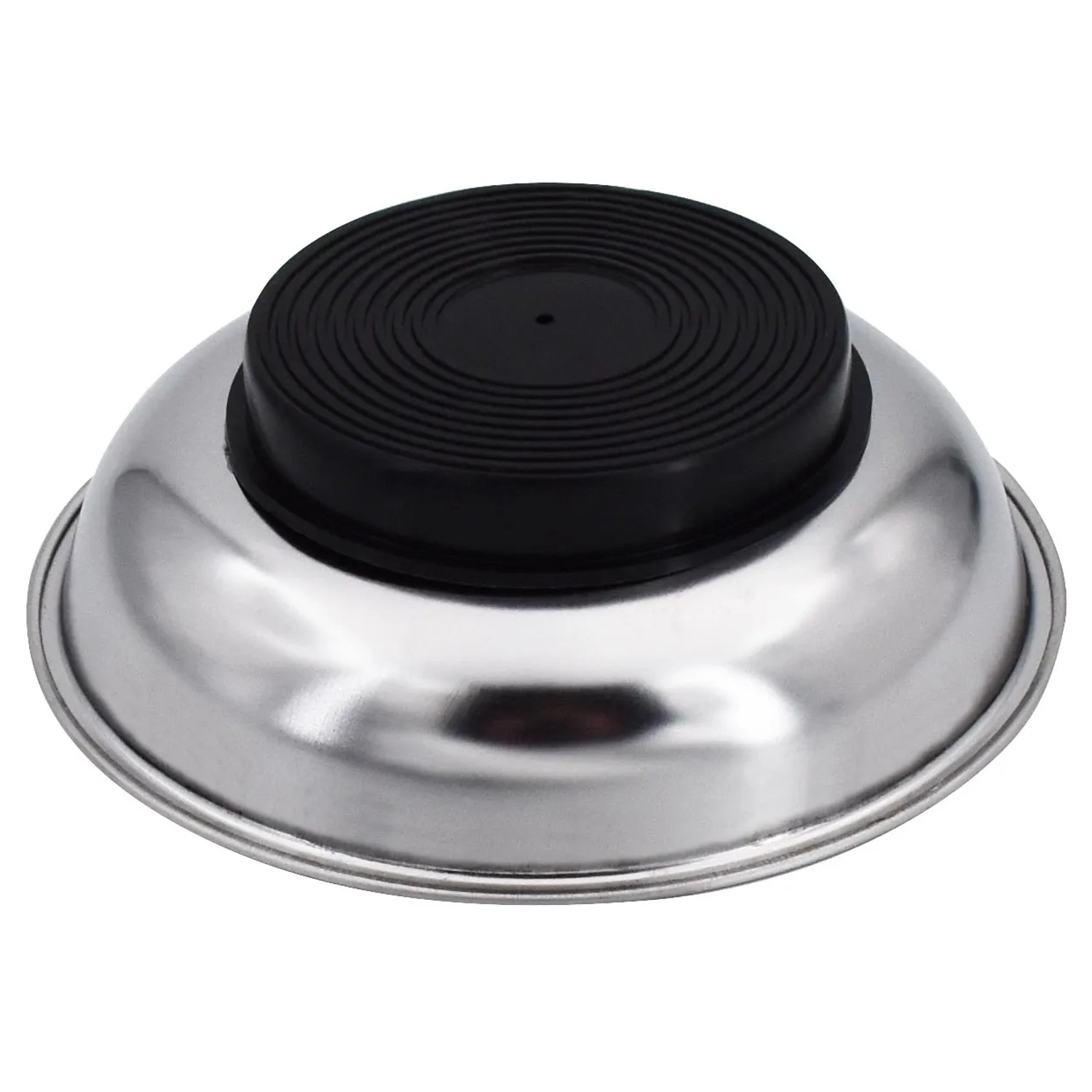 Sintron Magnetschale, Ø 110 mm, aus Aluminium mit gummiertem Magnetfuß.