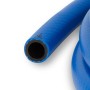 Blauer EBERTH Druckluftschlauch, 20m lang, Querschnitt mit schwarzer Innenseite.