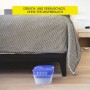 UHU Luftentfeuchter Original 1000g unter einem Bett, zur Reduzierung der Raumfeuchtigkeit.