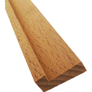Falzleiste aus Buche, 22x12 mm, 1000 mm Länge. Holzleiste für vielseitige Anwendungen.
