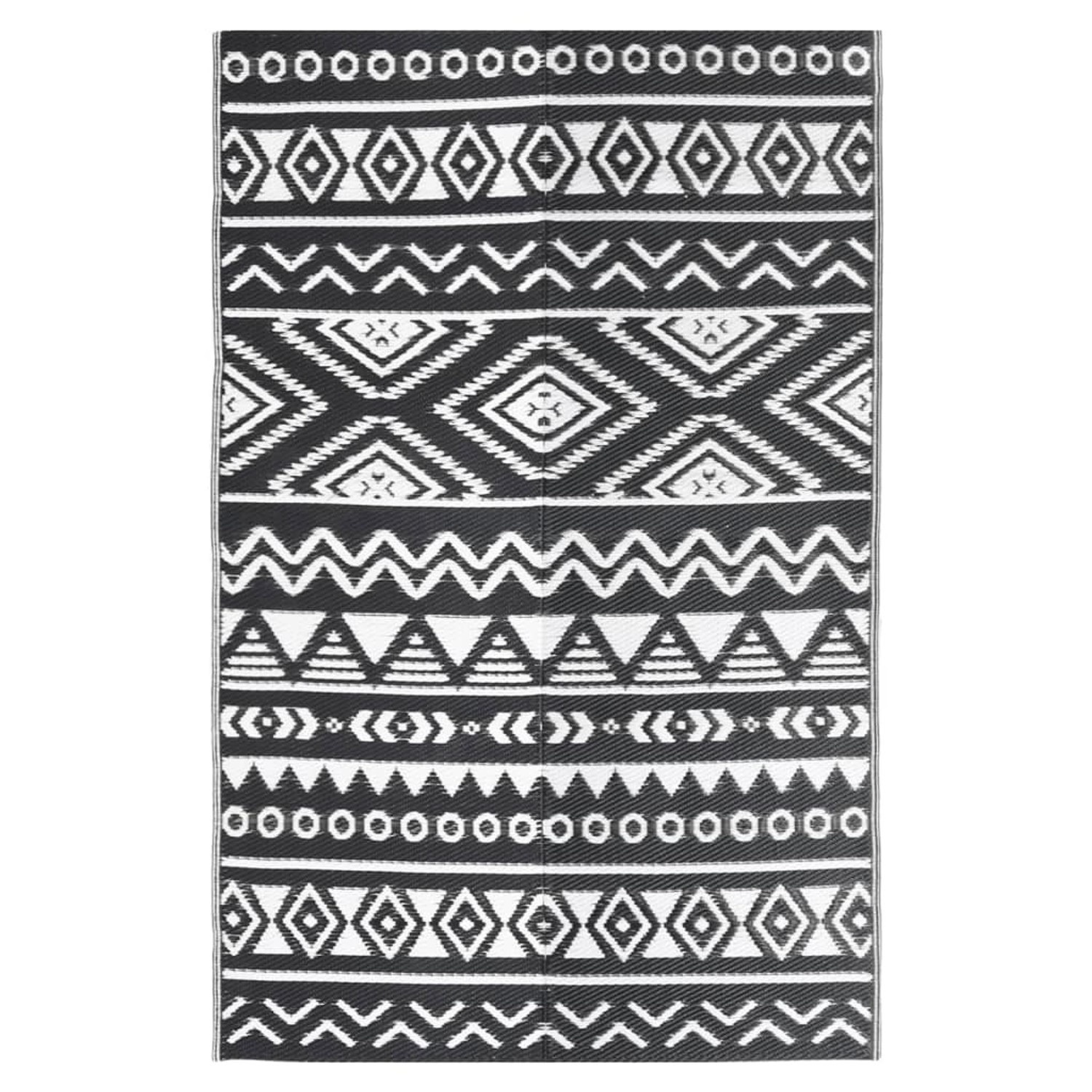 vidaXL Outdoorteppich Schwarz 140x200 Cm Pp 1085932 günstig online kaufen