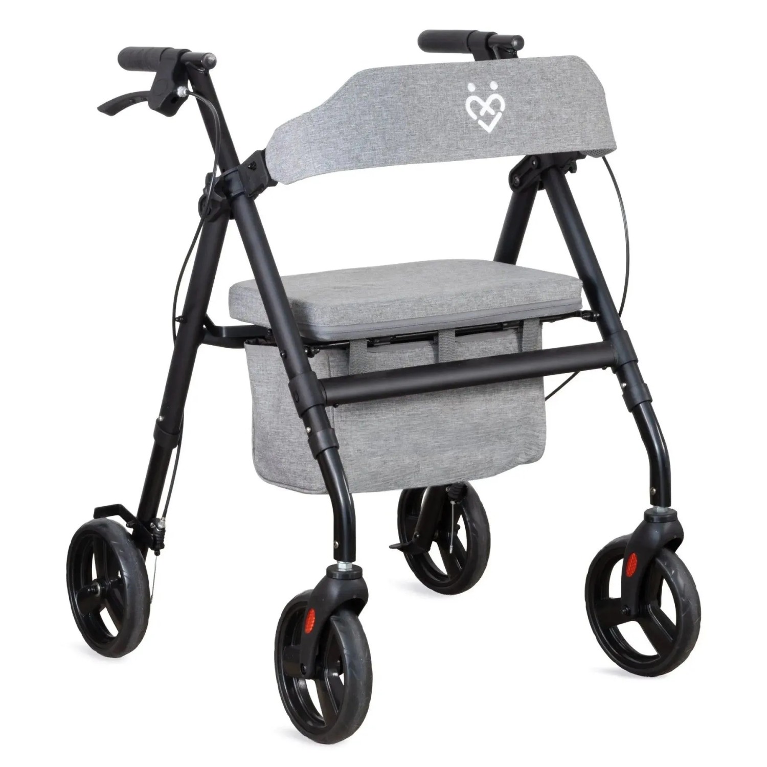 ForeverSenior Komfort Rollator Faltbar Mit Sitz Stabiler Stahlrahmen 9kg
