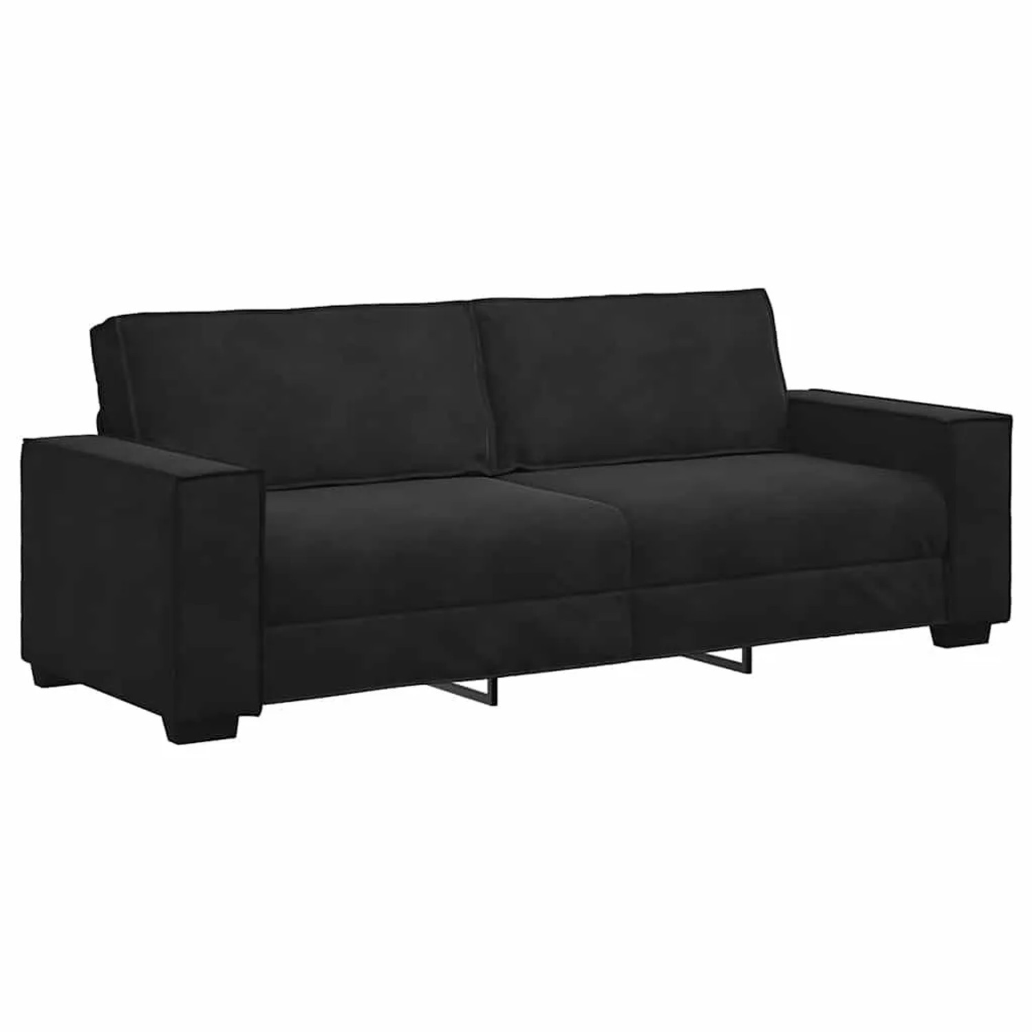 vidaXL 3-Sitzer-Sofa Schwarz 180 cm Samt 4105035 günstig online kaufen