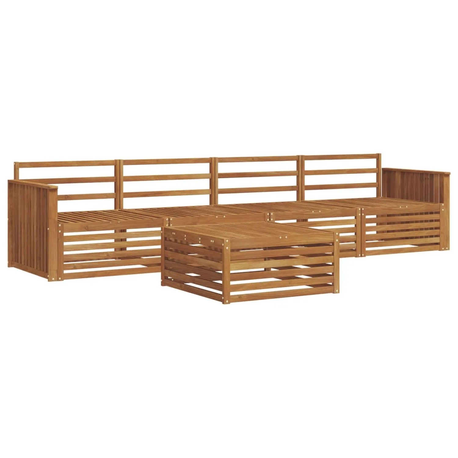 Thumbnail - vidaXL Outdoor-Sofagarnitur 5-Tlg Natur 3372974