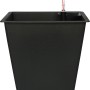 Schwarzes Pflanzgefäß (75,5 cm) mit Wasserstandsanzeige für den Innen- und Außenbereich.