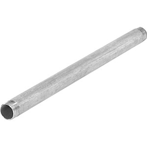 Verzinktes Gewinderohr, 41,9 mm (R 1 1/4) x 600 mm, mit Außengewinde.