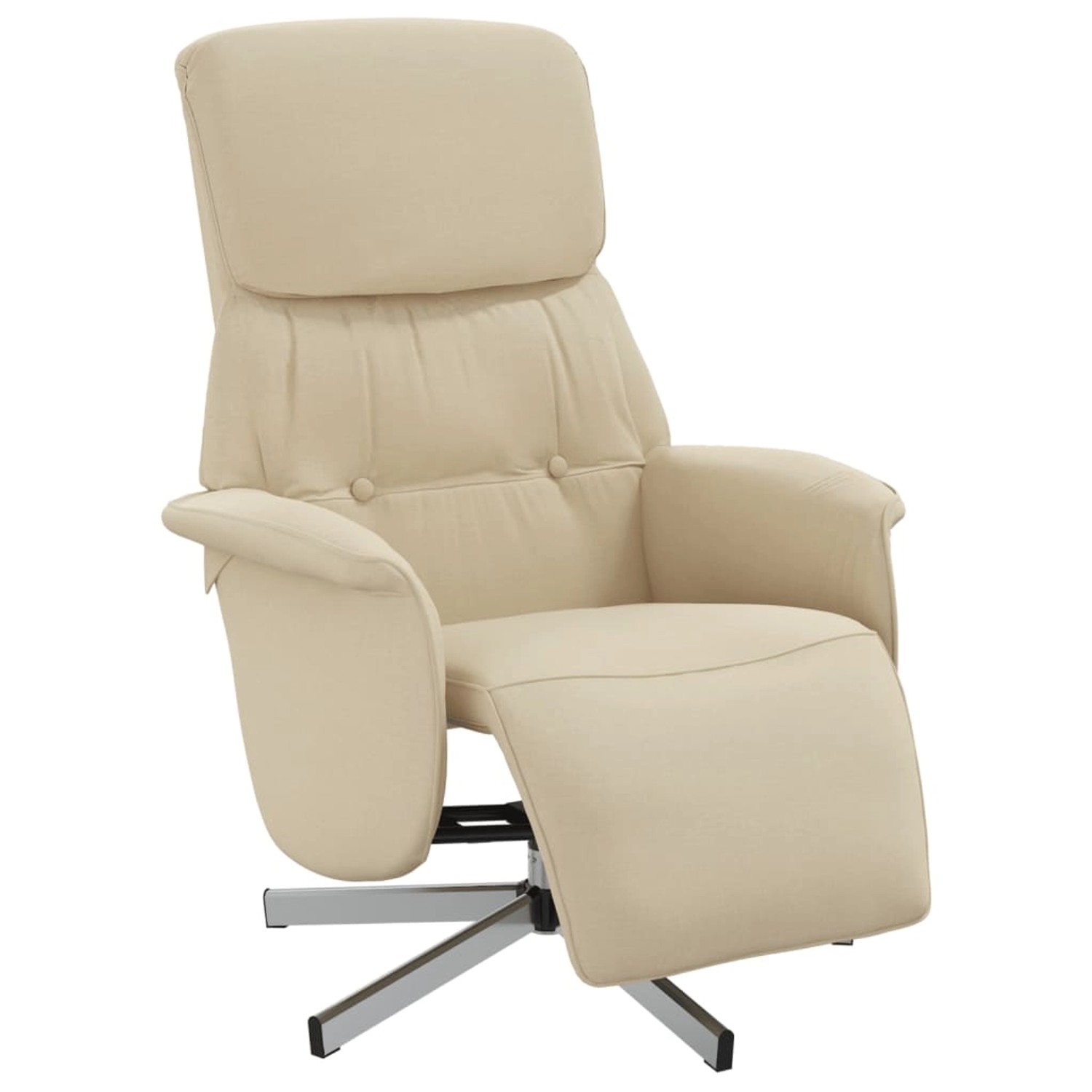 vidaXL Relaxsessel mit Fußteil Creme Stoff 356663 günstig online kaufen