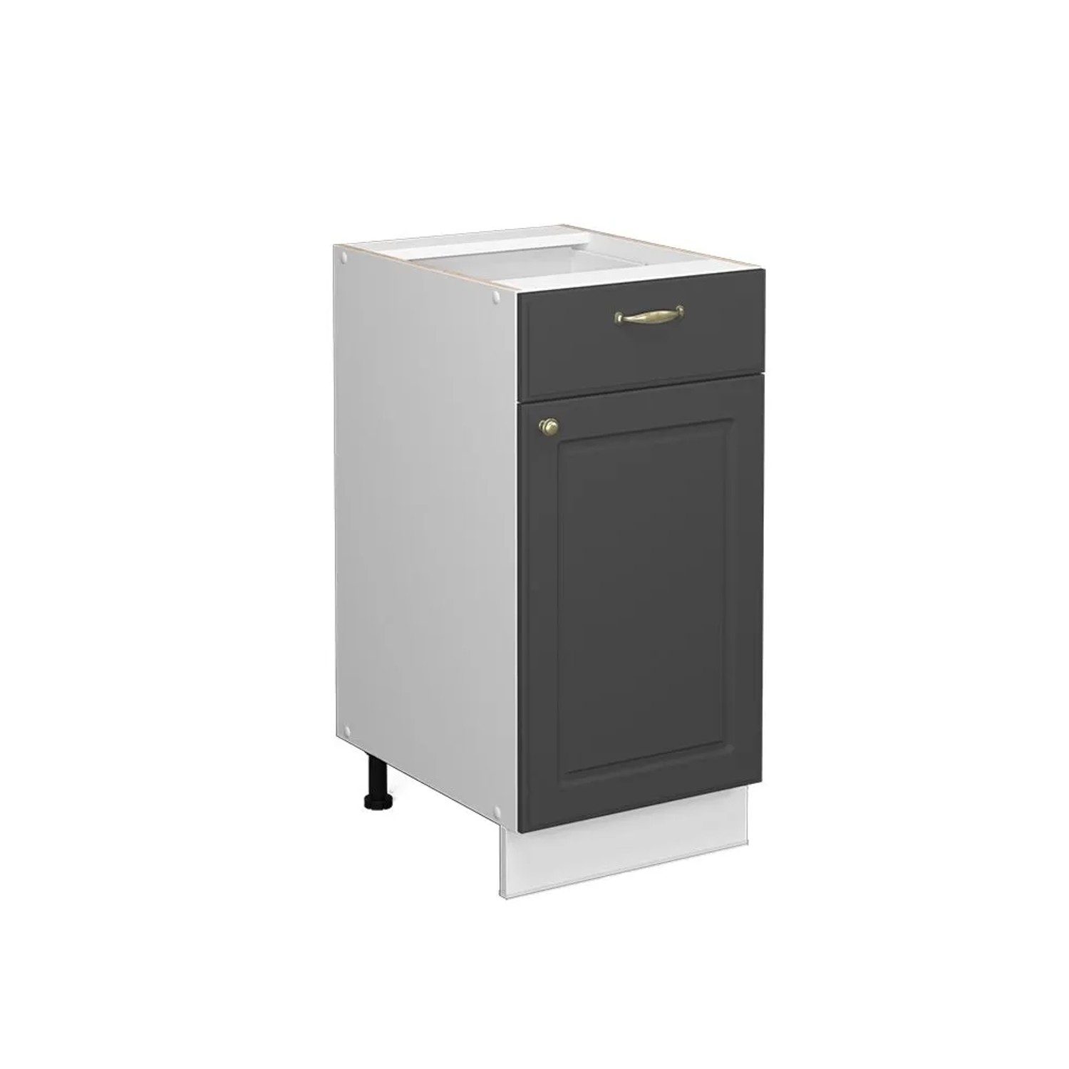 Vicco Midischrank Fame-Line Anthrazit-Gold 40 x 82 ohne Arbeitsplatte