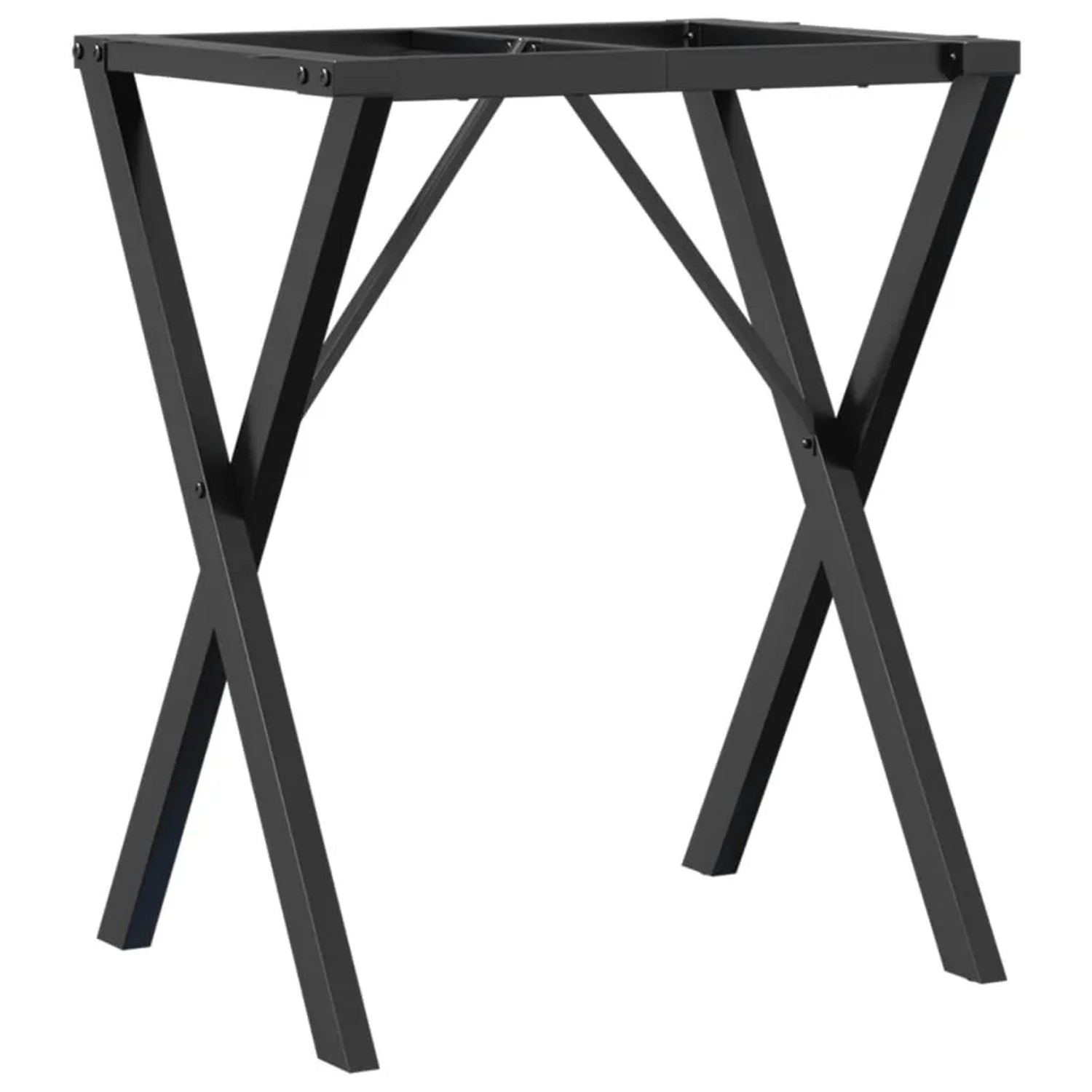 vidaXL Esstisch-Gestell in X-Form 60x40x73 cm Stahl 357906