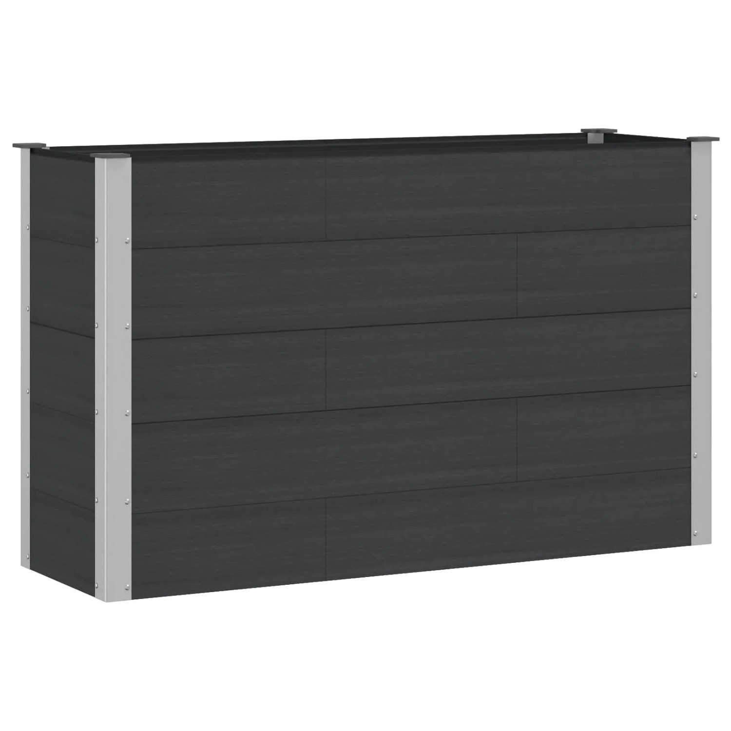 vidaXL Hochbeet Schwarz 150 x 50 x 91 cm 42038981