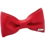 Rote Hunter Halsband-Fliege Paris aus Leder, Accessoire für Hundehalsband.