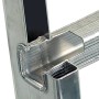 Detailaufnahme: Sprosse und Holm der Krause Seilzugleiter Stabilo, 2-teilig.