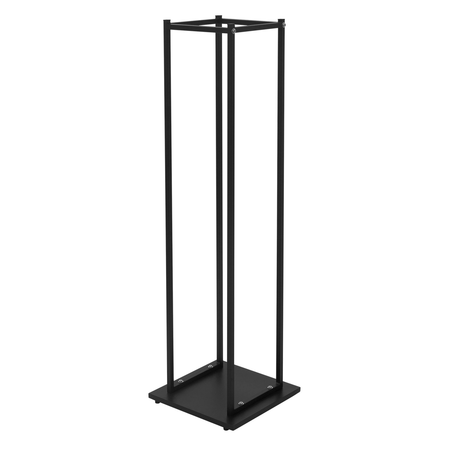 ML-Design Kaminholzregal 33 x 115 x 33 cm Rechteckig Schwarz Metall Innen/Außen