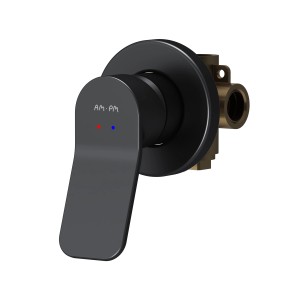 AM.PM X-Joy Unterputz Duscharmatur, Wannen-Brausebatterie in Schwarz.