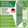 Grünes TTL GARDEN Pflanztunnel Set mit 12 Vario Bögen und 60 Clips für Beet, Frühbeet & Garten. Pflanzen Schutz.