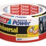 Tesa Extra Power Universal, weißes Gewebeband, 25 m x 50 mm, vielseitig einsetzbar.