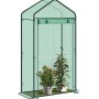 WOLTU Foliengewächshaus Treibhaus Gartenhaus Gewächshaus 100x50x190cm Grün