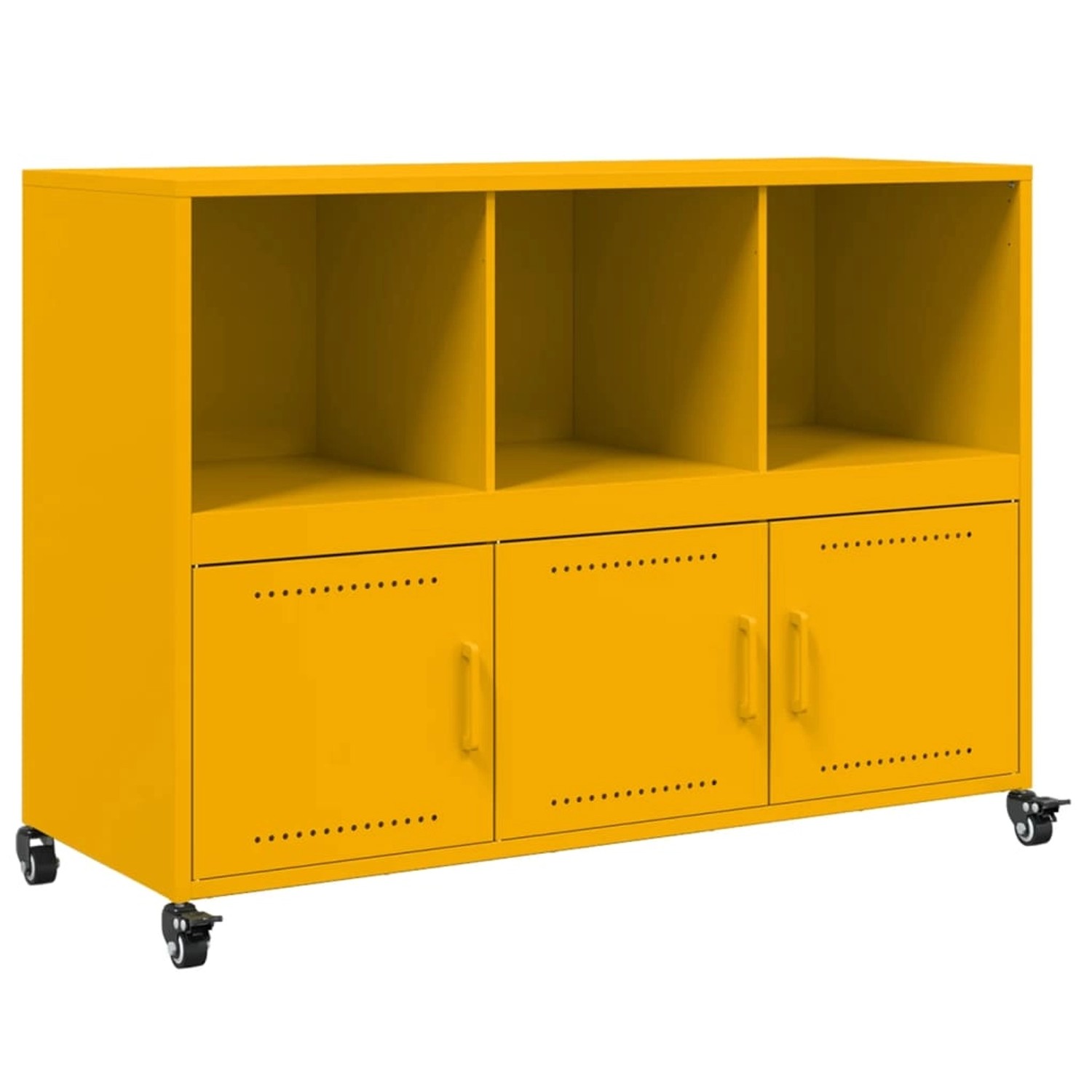 vidaXL Sideboard Senfgelb 100,5x39x72 cm Stahl 846737 günstig online kaufen