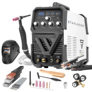 STAHLWERK Kombi Schweißgerät ACDC WIG 200 ST IGBT Vollausstattung 200 Ampere