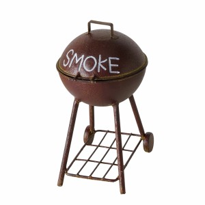 Brauner Boltze Sturmaschenbecher Niki im Grill-Design für Garten/Terrasse.